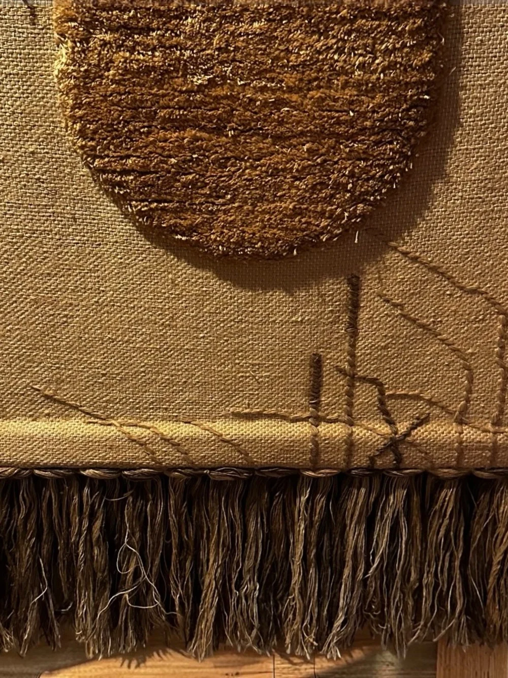 Mid-Century Modern Don Freedman Fiber Art Tapestry Wall Hanging 30”x44”